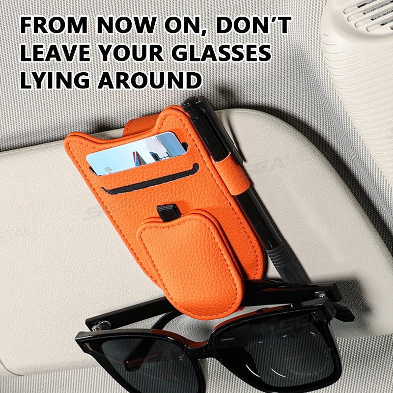 Premium Magnetic Sunglasses Holder for Car Visors