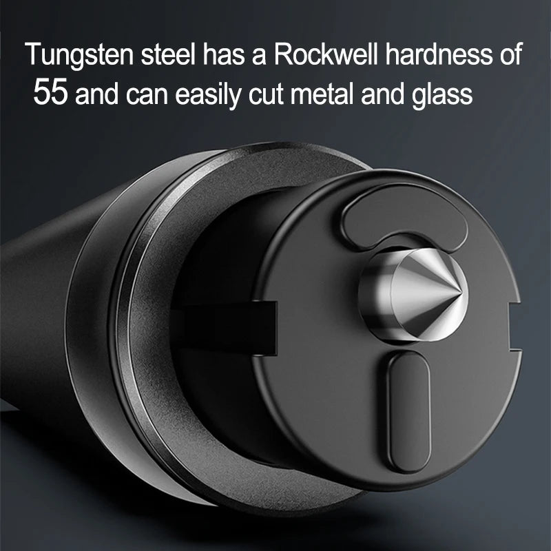 Close-up of a tungsten steel tool with text about its hardness and capabilities.