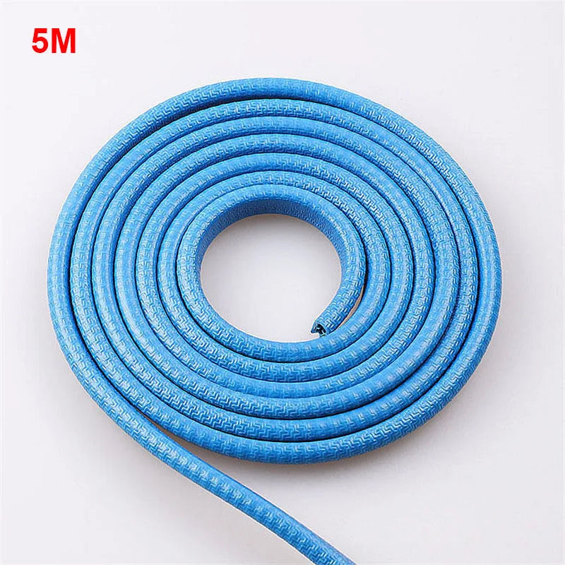 Coiled blue hose on a white background with '5M' label