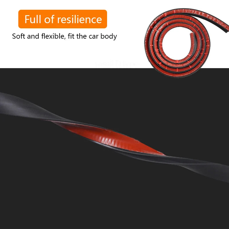 Red flexible hose with text about resilience on a black background