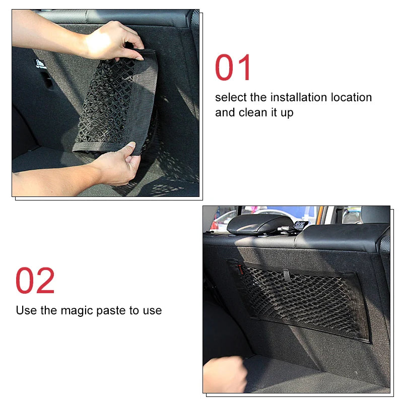 Universal Car Seat Back Mesh Storage Net Organizer