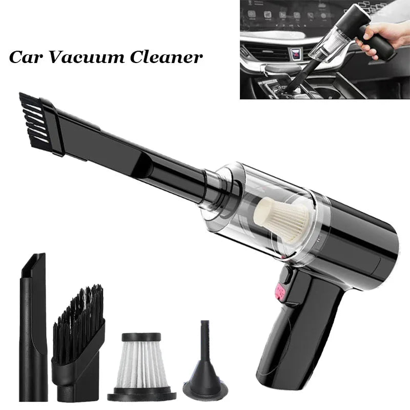 3-in-1 Mini Cordless Car Vacuum & Air Duster - 12000Pa