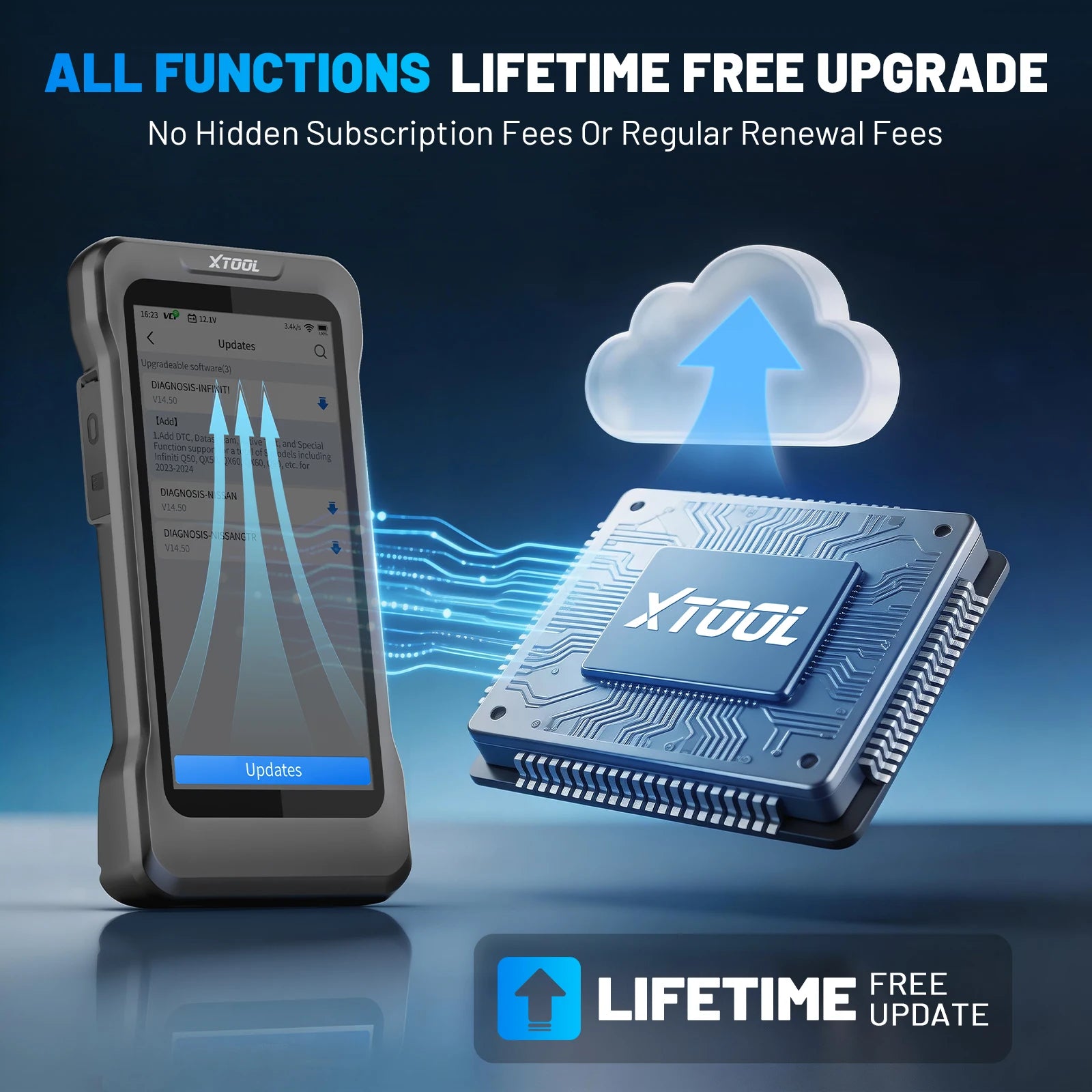 XTOOL TP580 TPMS Programming Tool & All-System Diagnostic Scanner with 22+ Services