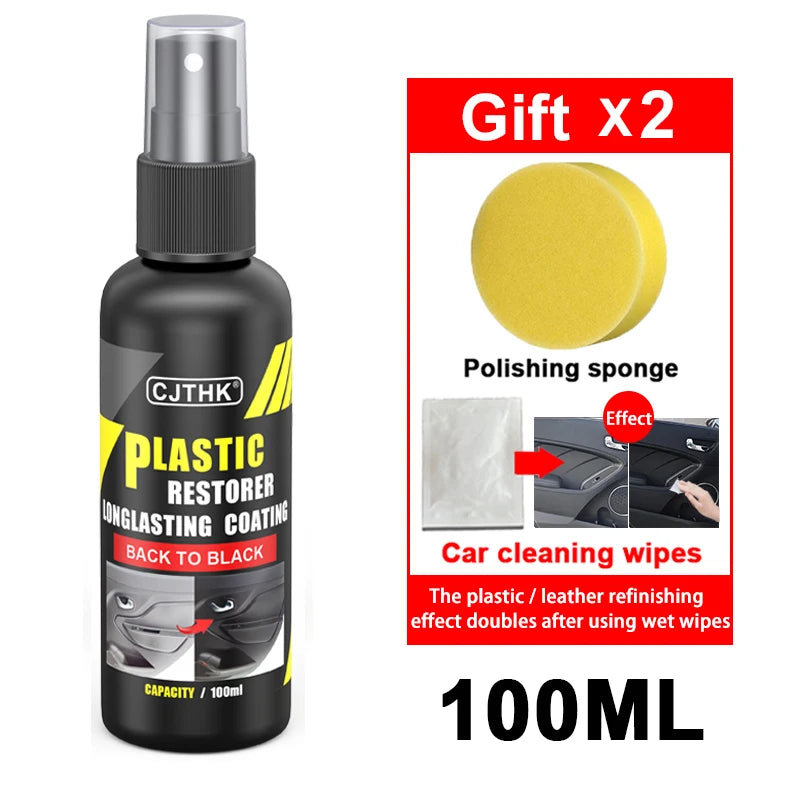 Car Plastic & Trim Restorer - Back to Black Gloss Finish