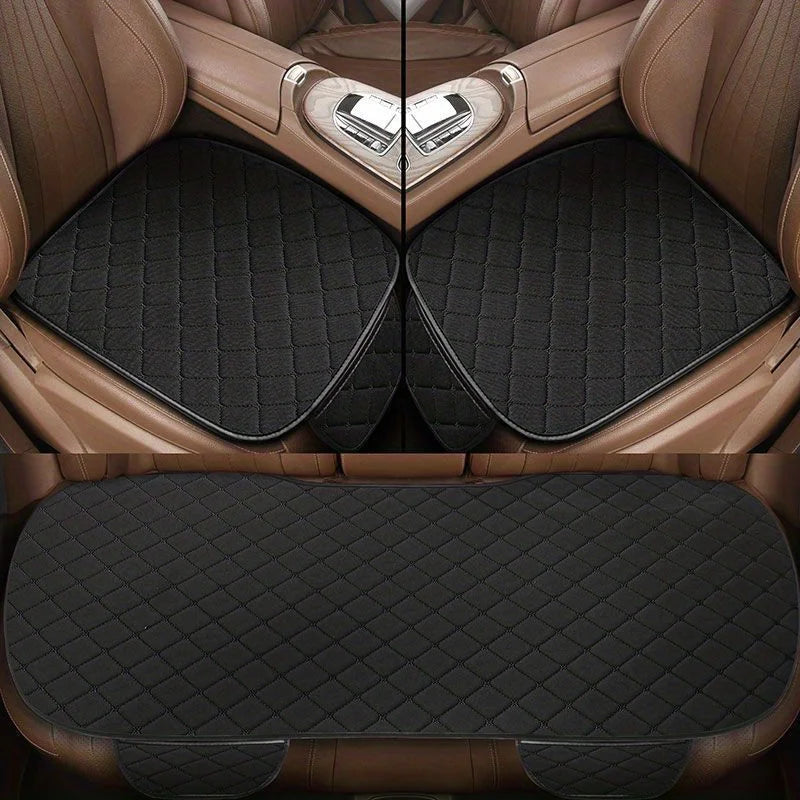 3-Piece Universal Breathable Car Seat Cushion Cover Set