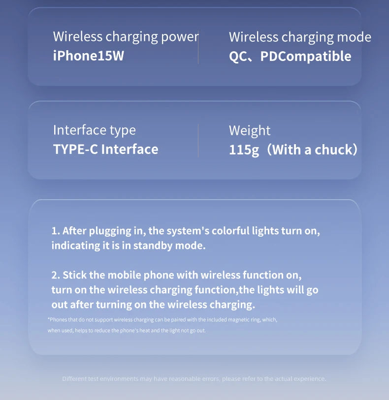 QI2 Magnetic Wireless Car Charger with Cooling Fan