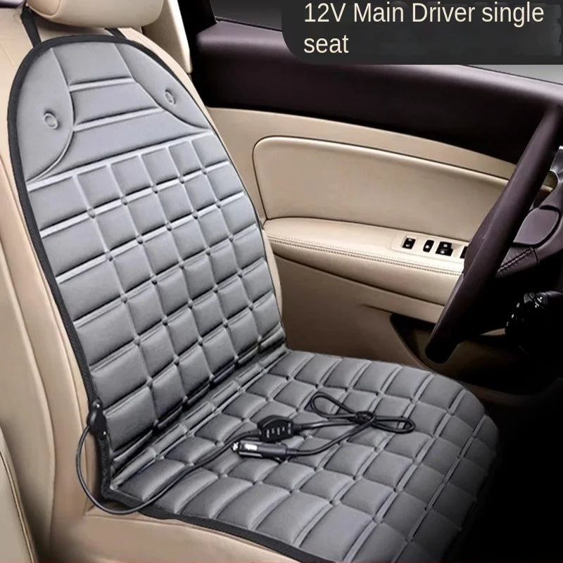 Car seat cover with heating function on a vehicle seat