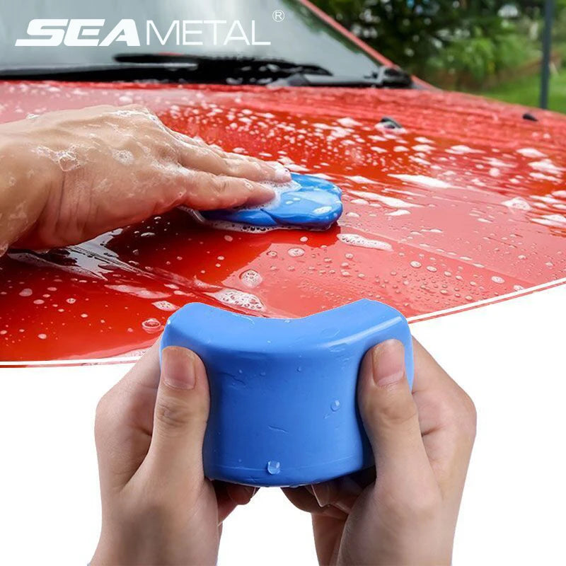 SEAMETAL 100g Reusable Car Detailing Clay Bar - Paint & Glass Decontamination