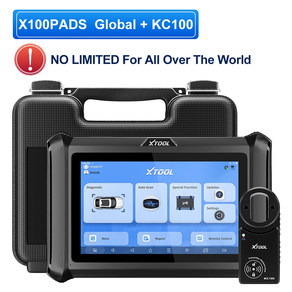 XTOOL X100 PADS Key Programmer & All-System Diagnostic Scanner with CAN FD, DoIP & FCA