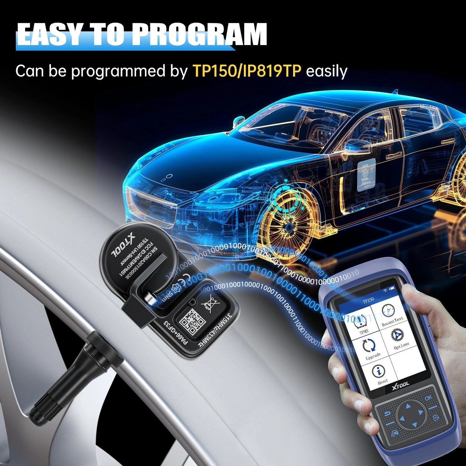 XTOOL TS100PRO TPMS Sensor Rubber Version 315MHz/433MHz
