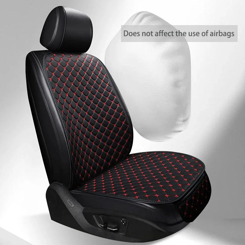 Universal PU Leather Car Seat Cushion Protector for All-Season Use