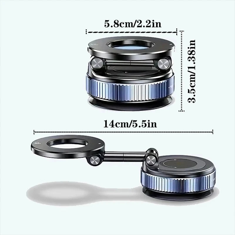 MagSafe Magnetic Vacuum Phone Mount with 360° Rotation