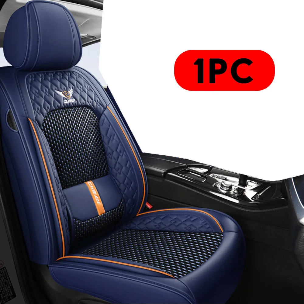 Universal PU Leather Car Seat Cover Set for 5-Seater Cars