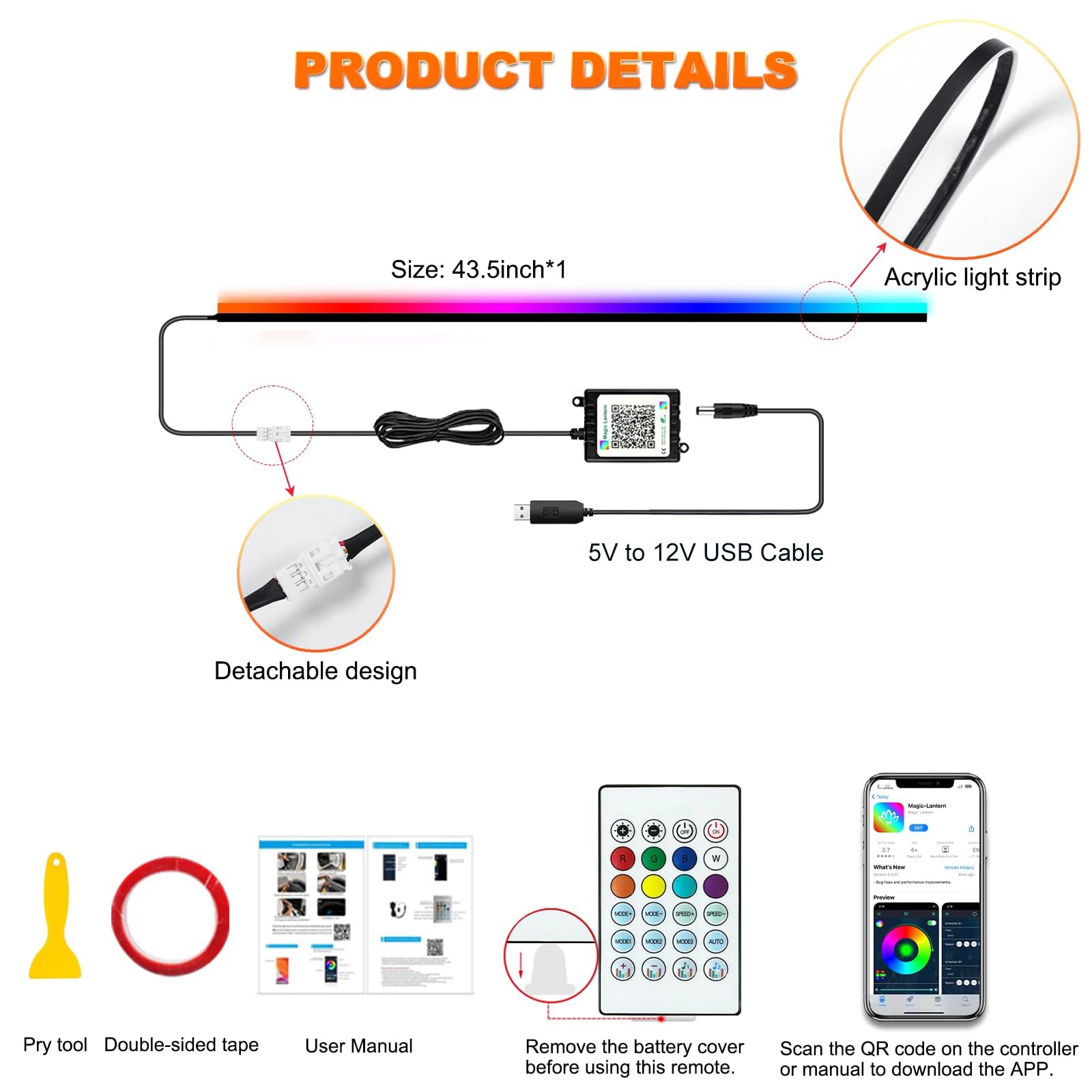 Smart RGB Symphony Interior Ambient Lighting System