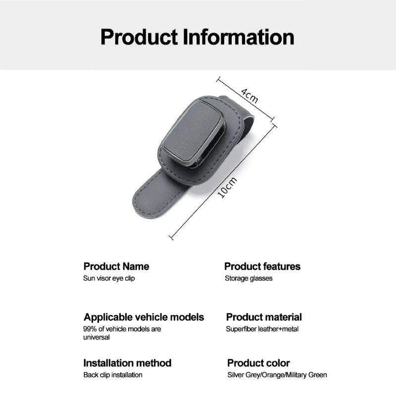 Magnetic Sunglasses Holder Clip for Car Visors