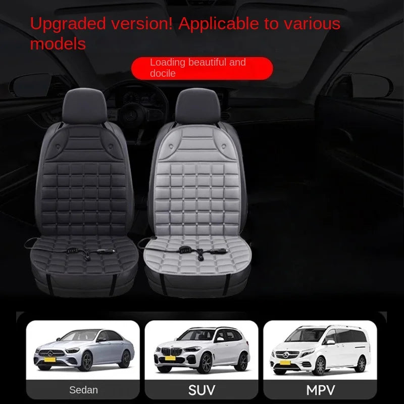 Car seat covers displayed with vehicle types at the bottom.