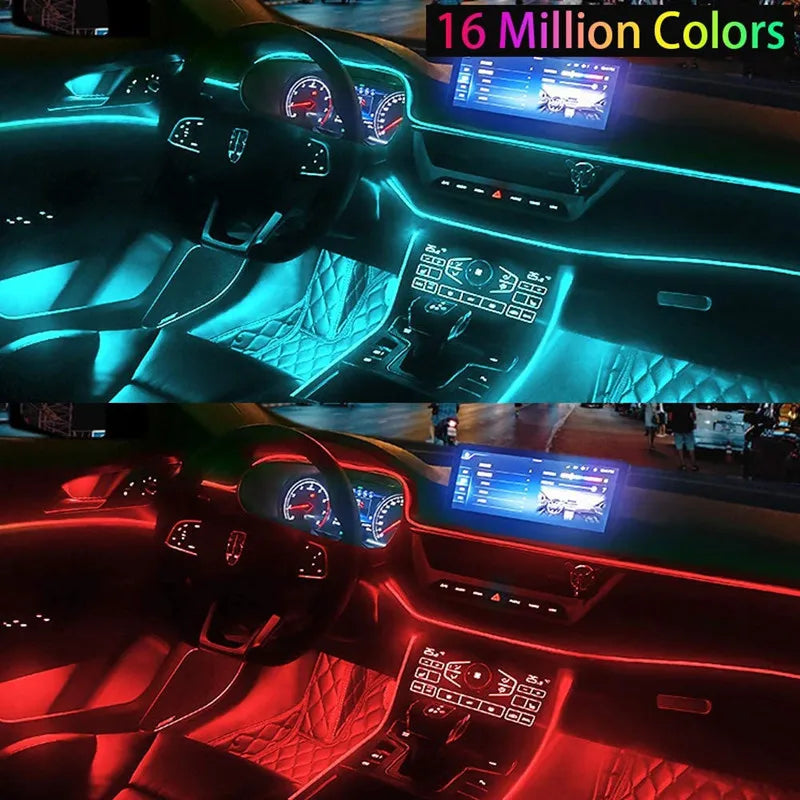 Smart RGB Interior Ambient Lighting Kit with App Control