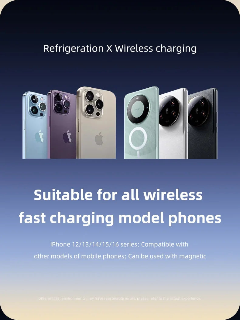 QI2 Magnetic Wireless Car Charger with Cooling Fan