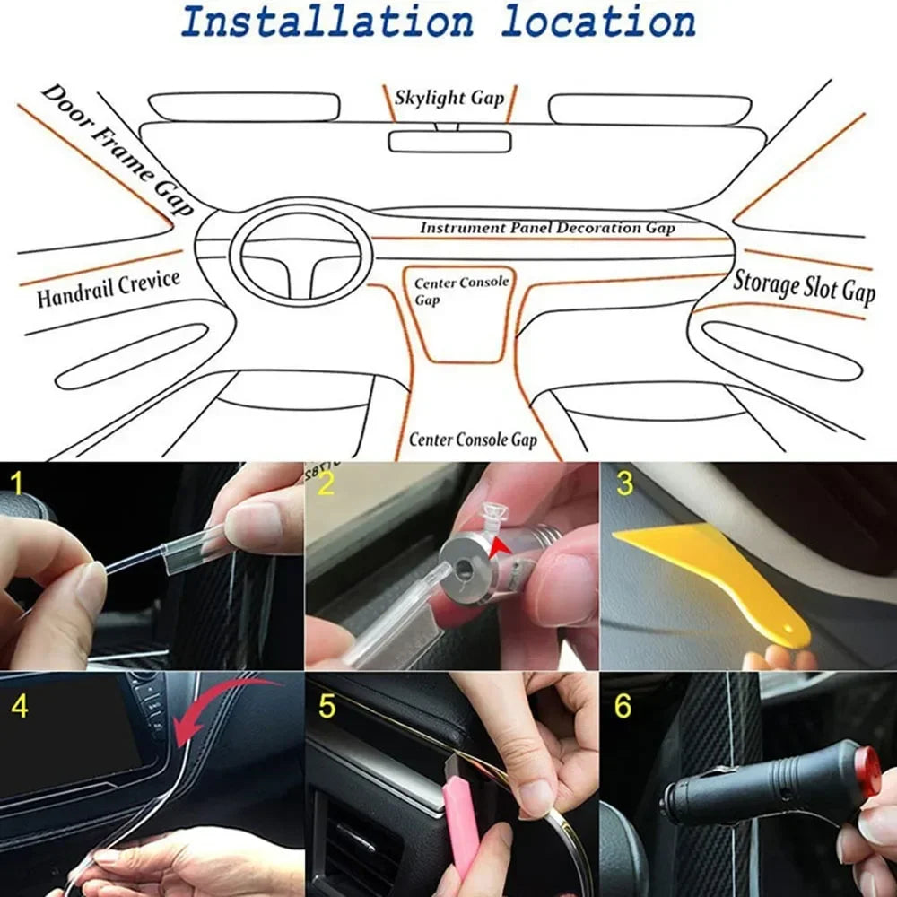 Smart RGB Interior Ambient Lighting Kit with App Control