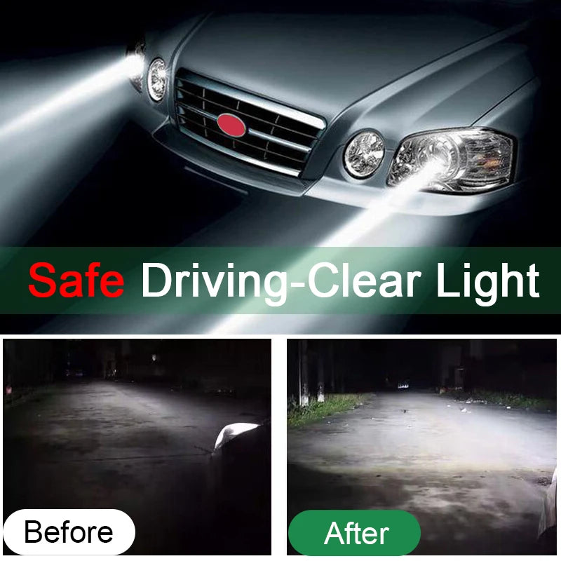 Car Headlight Restoration Kit with Scratch & Oxidation Remover