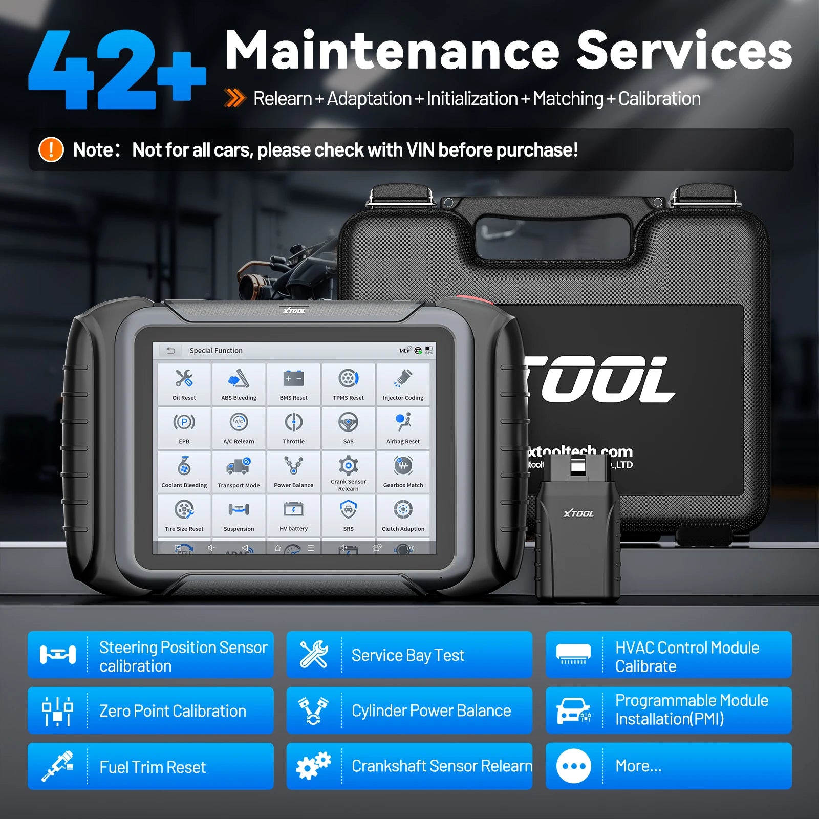 XTOOL D8W Wireless Bidirectional OBD2 Scanner with ECU Coding