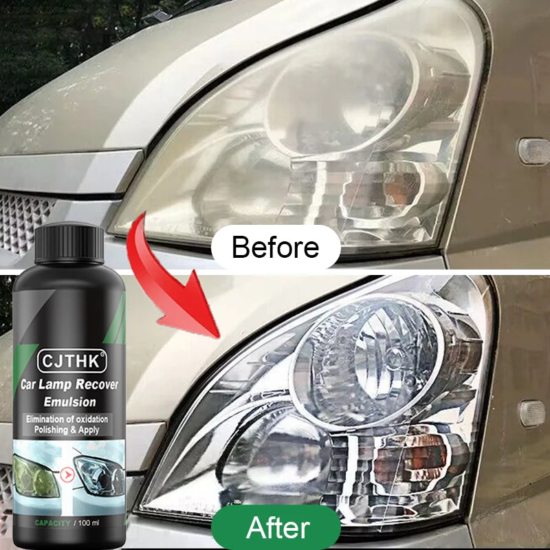 Car Headlight Restoration Kit with Scratch & Oxidation Remover