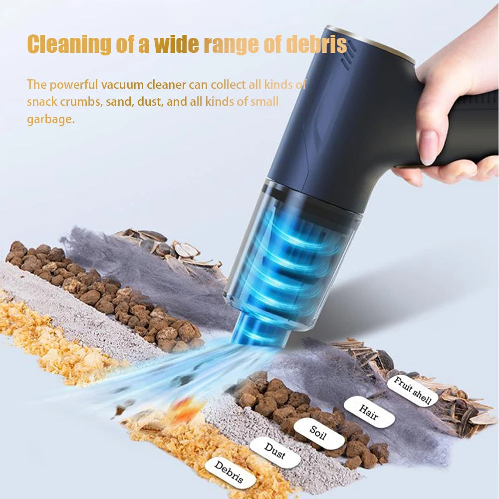 Wireless Handheld Car Vacuum & Air Duster - Up to 98,000Pa