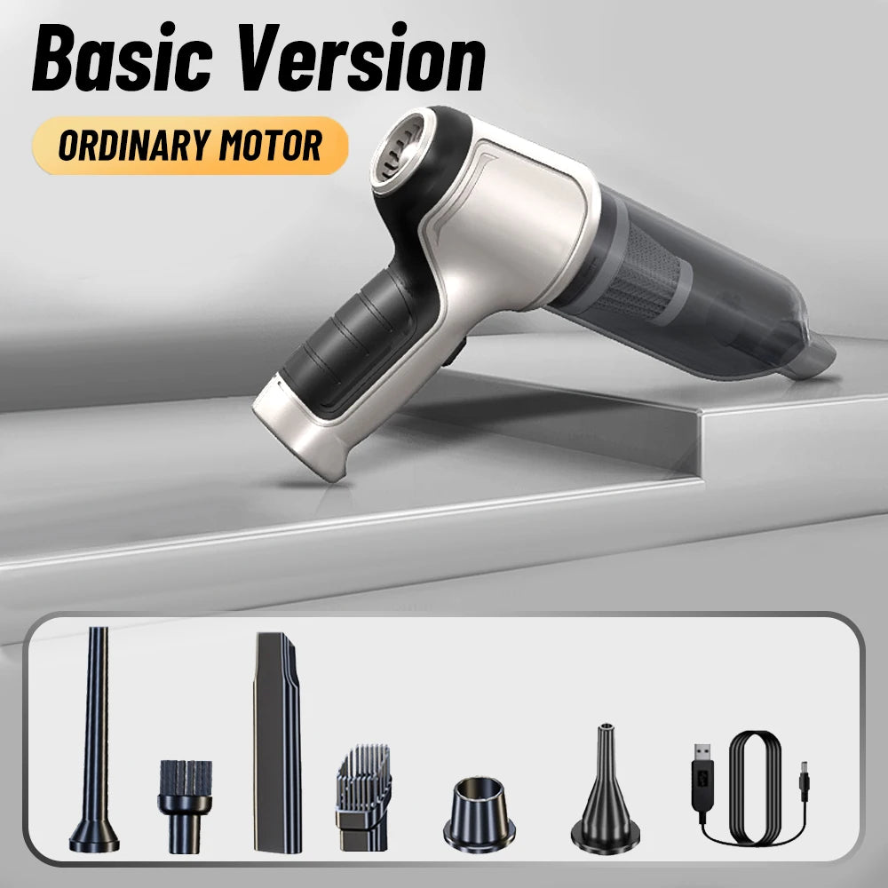 Wireless Handheld Car Vacuum Cleaner with 2 Power Modes (Basic & Pro 95000Pa)