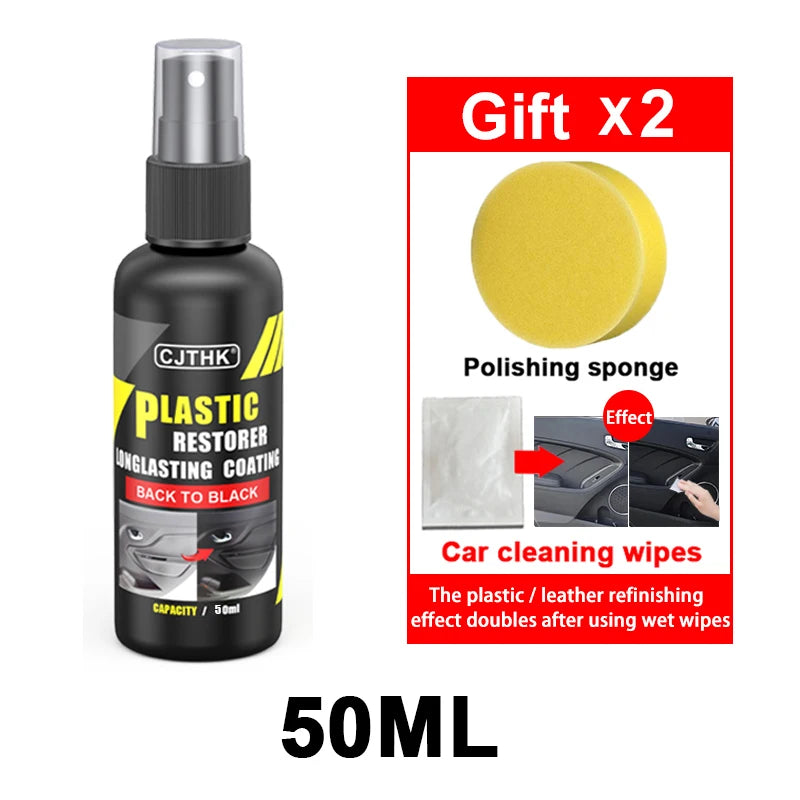Car Plastic & Trim Restorer - Back to Black Gloss Finish