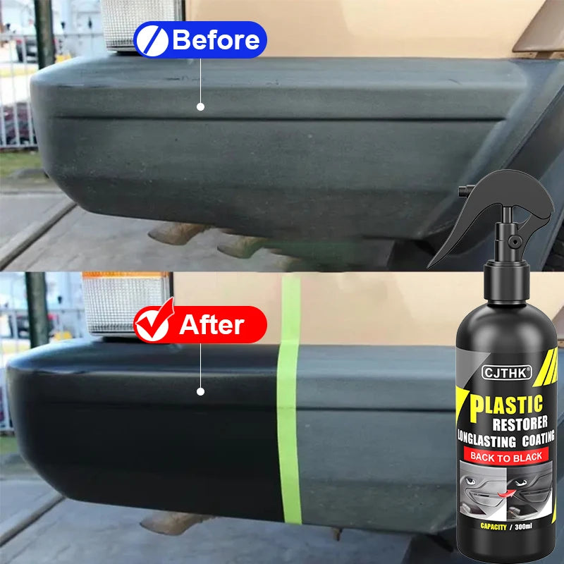 Car Plastic & Trim Restorer - Back to Black Gloss Finish