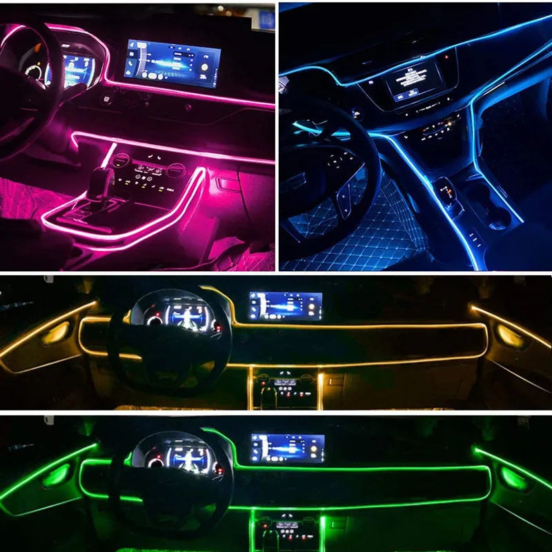 Smart RGB Interior Ambient Lighting Kit with App Control