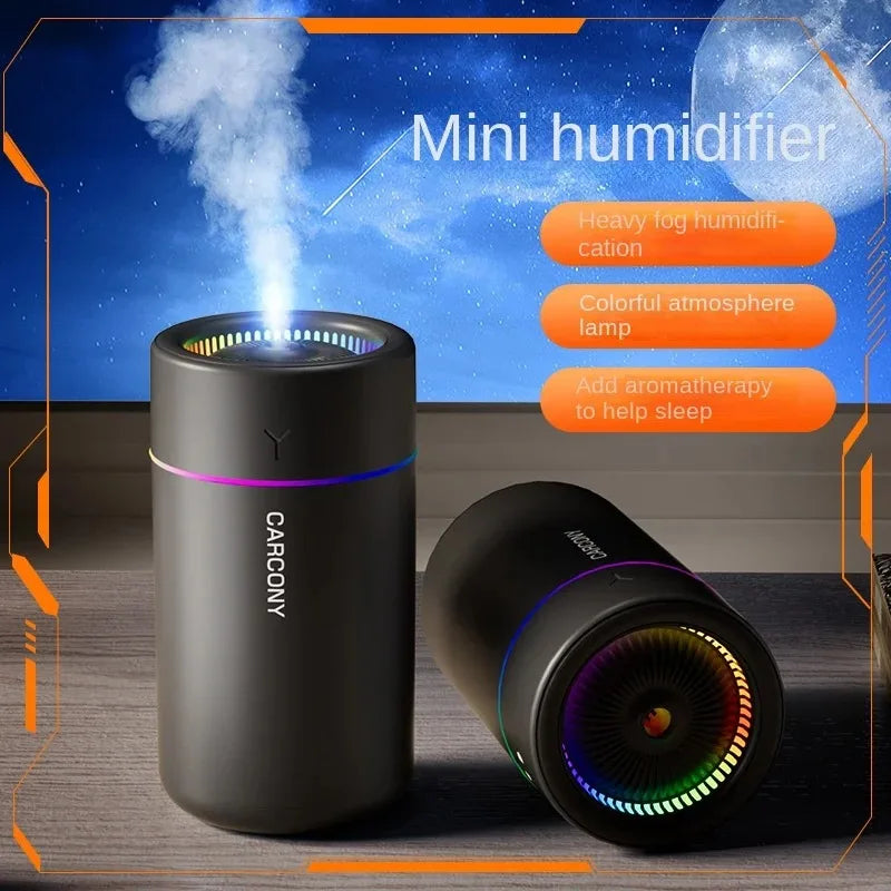 280ML USB Air Humidifier & Essential Oil Diffuser with LED Light
