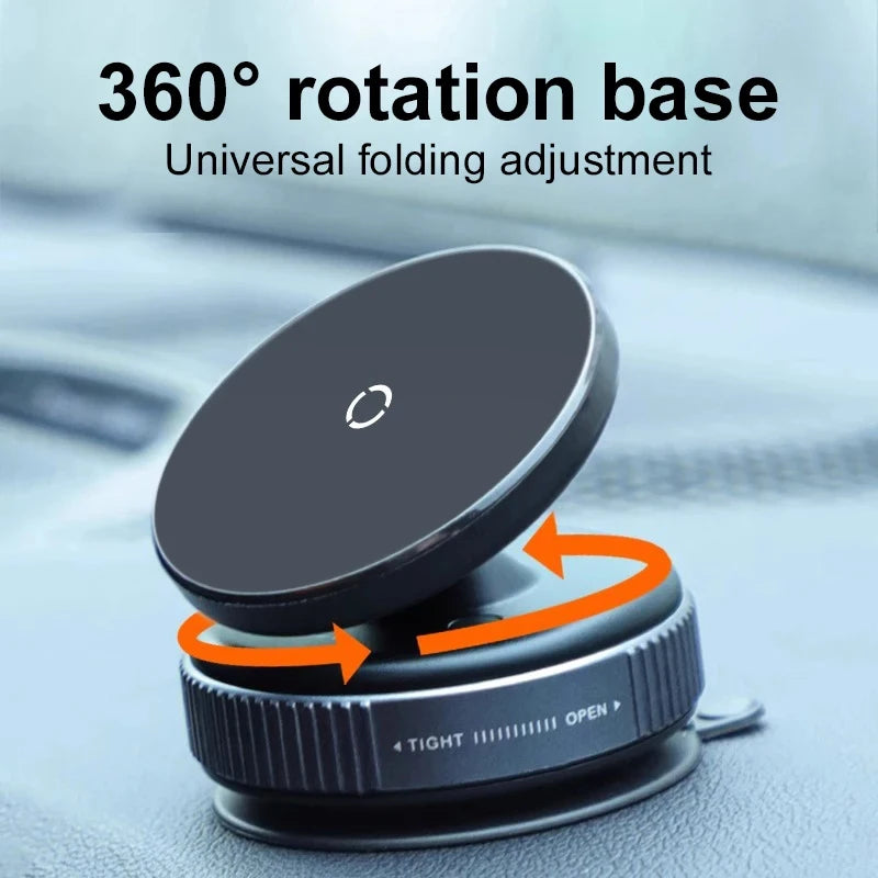 MagSafe Magnetic Vacuum Phone Mount with 360° Rotation