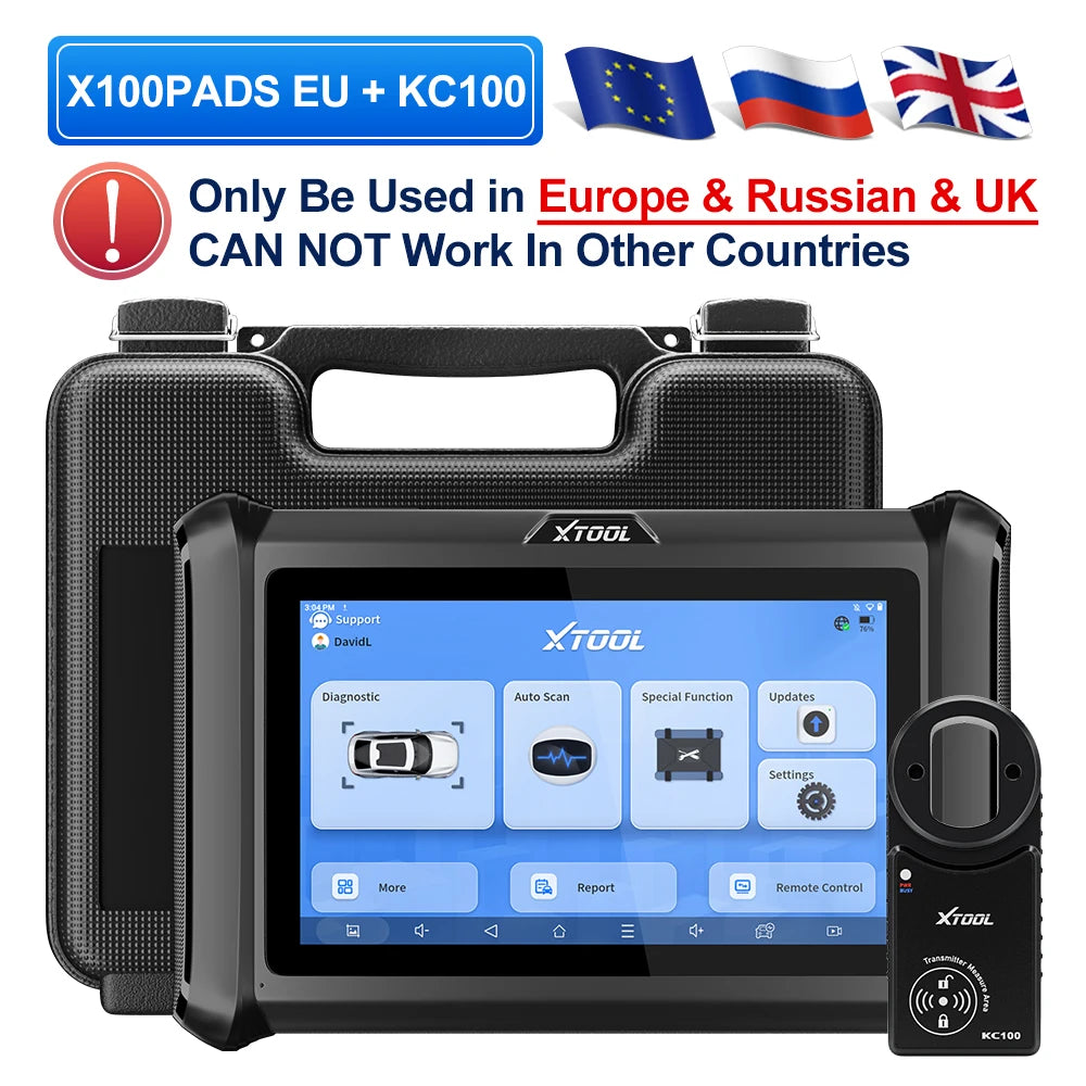 XTOOL X100 PADS Key Programmer & All-System Diagnostic Scanner with CAN FD, DoIP & FCA