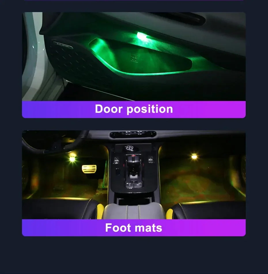 Wireless RGB Interior Accent Light Kit with Remote Control