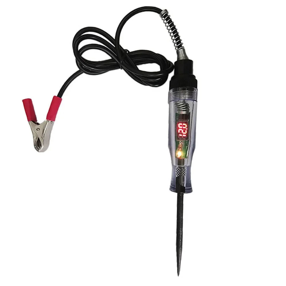 Automotive Circuit Tester Pen – 6V–24V Voltage Probe with Indicator Light