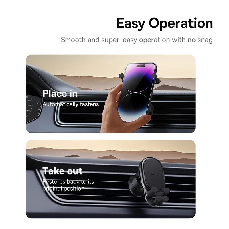 Baseus Gravity Air Vent Car Phone Holder