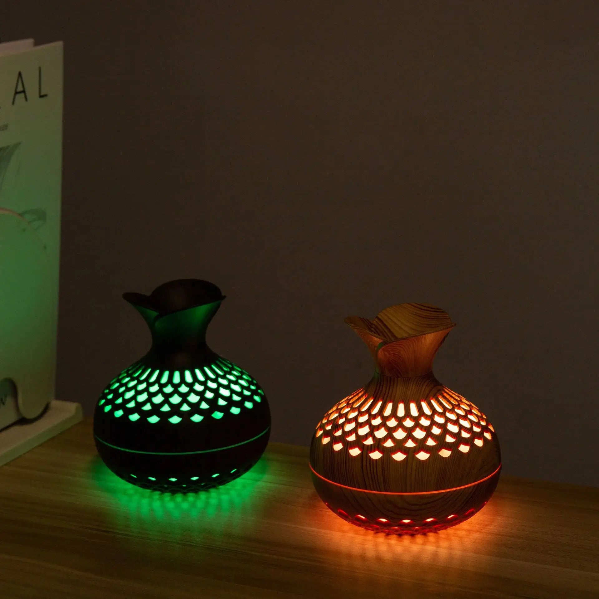 Flower 300ML USB Air Humidifier & Aroma Diffuser with Night Light