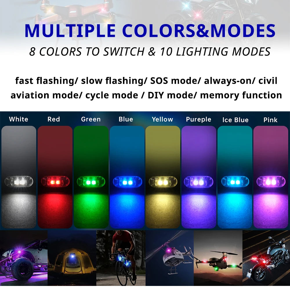 RGB Wireless Interior Atmosphere Light Kit with Remote Control