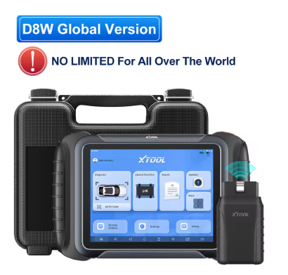 XTOOL D8W Wireless Bidirectional OBD2 Scanner with ECU Coding