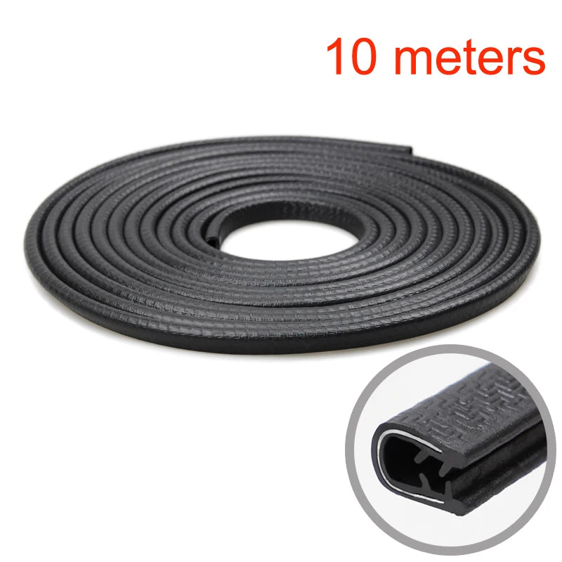 SEAMETAL Universal Car Door Edge Guard Strip – Anti-Scratch PVC & Steel Trim