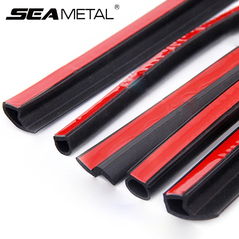 Red and black metal strips with 'Seametal' branding on a white background
