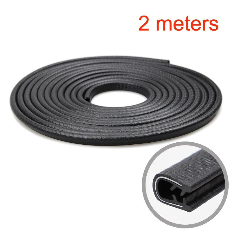 SEAMETAL Universal Car Door Edge Guard Strip – Anti-Scratch PVC & Steel Trim
