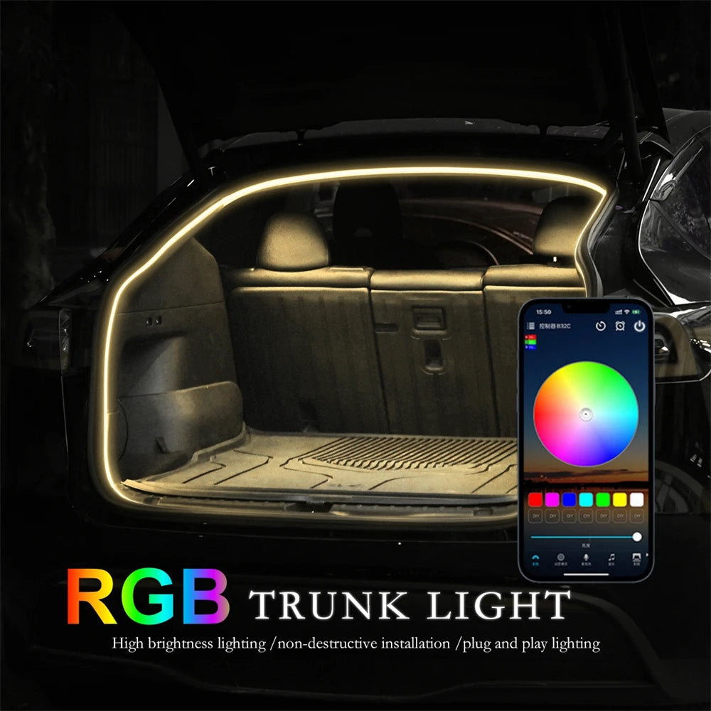 RGB Dynamic Trunk Ambient Light Strip with App Control