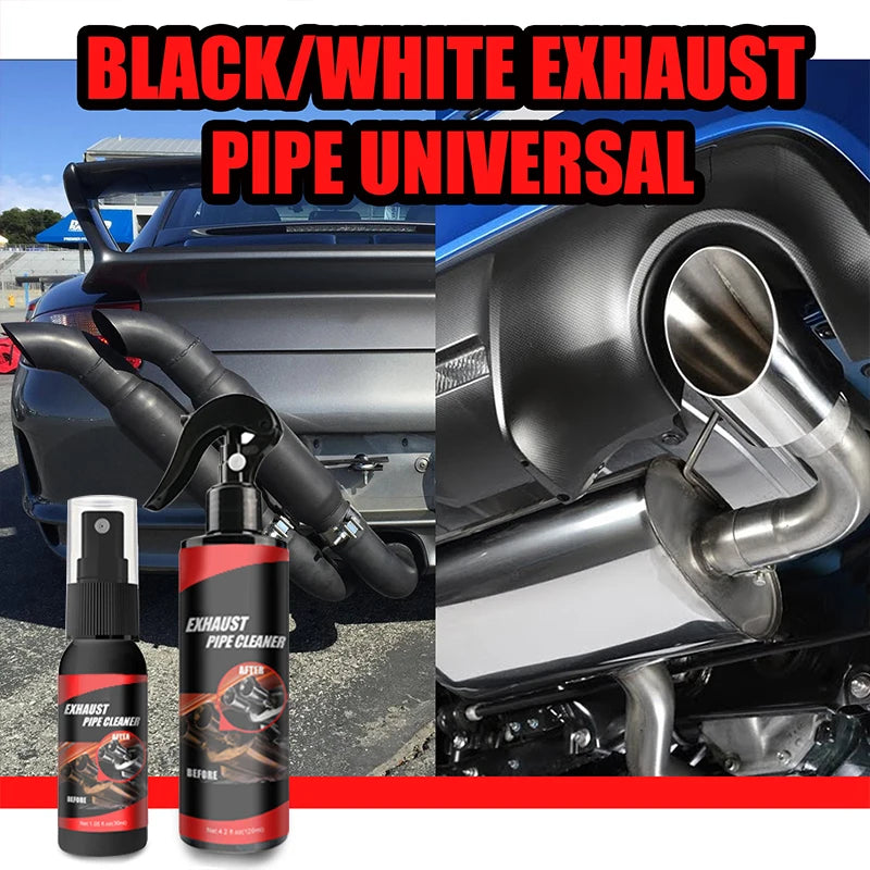 SEAMETAL Exhaust Pipe Cleaner Kit – Rust Remover & Metal Brightener with Brush, Gloves & Towel