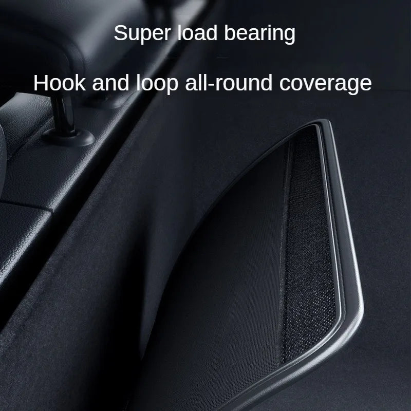 PU Leather Car Trunk Backseat Organizer with Foldable Multi-Pocket Storage