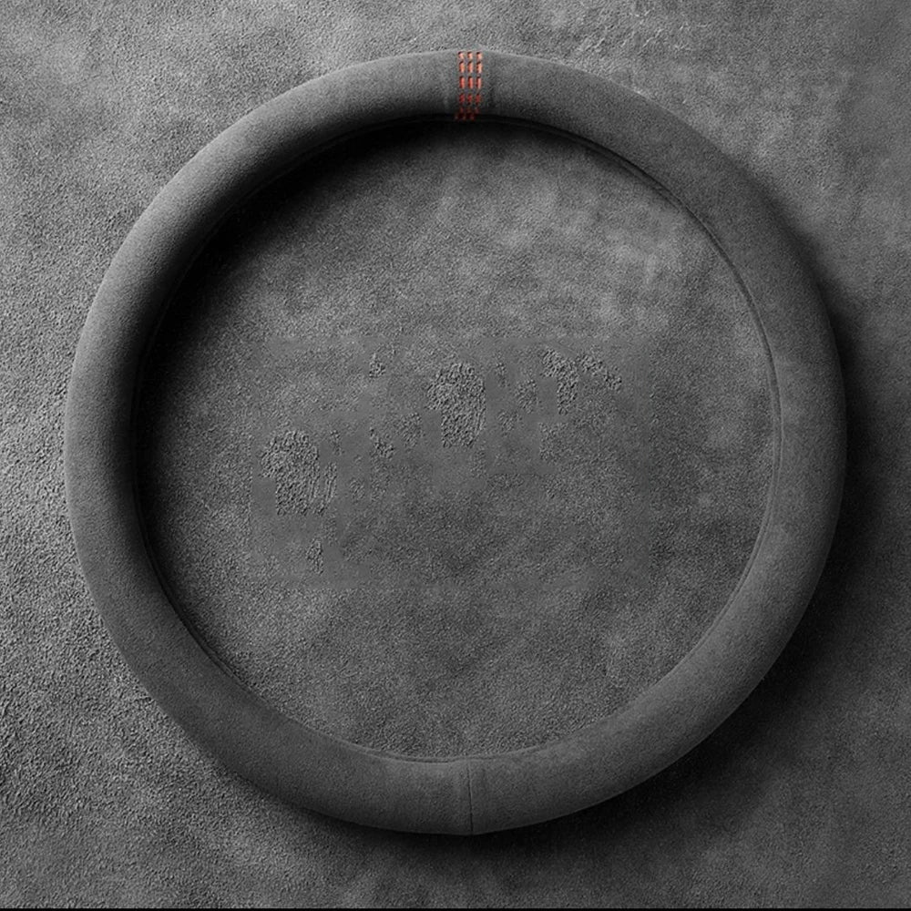 Premium Suede Steering Wheel Cover for 37–38 cm Wheels