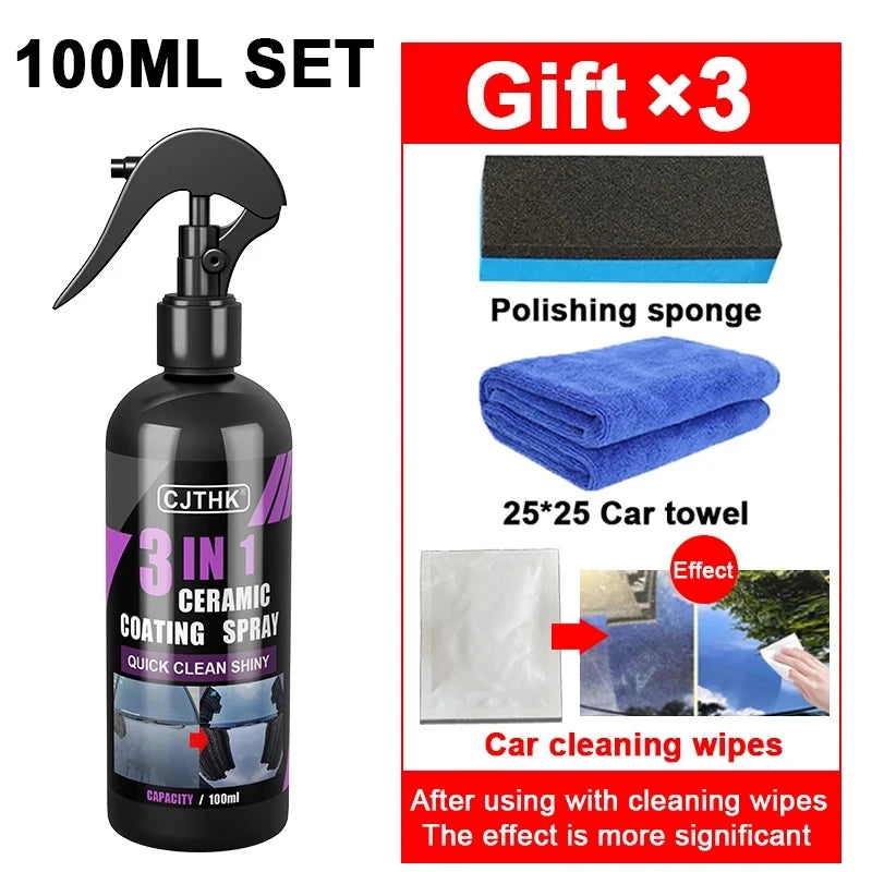 Car Ceramic Nano Coating Spray with Hydrophobic Gloss Protection