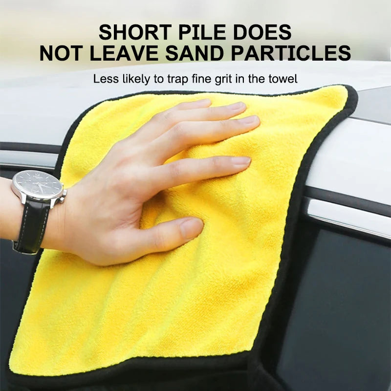 SEAMETAL Fast-Dry Microfiber Car Towel - Super Absorbent Lint-Free Detailing Cloth