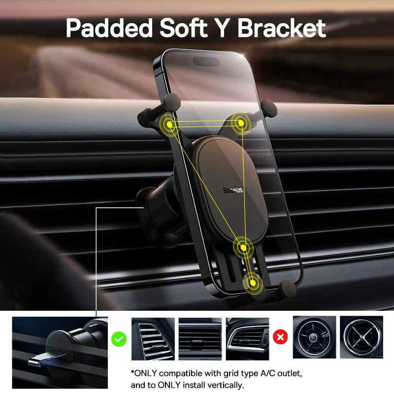 Baseus Gravity Air Vent Car Phone Holder